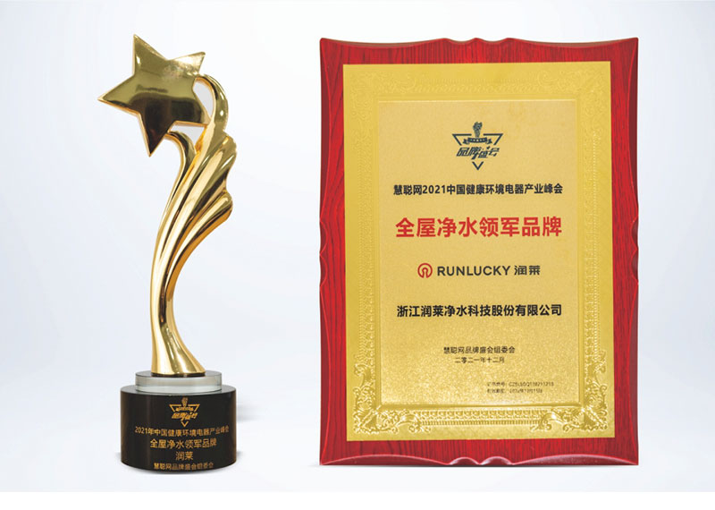 2021 Leading Brand of Whole House Water Filter Award of HC360